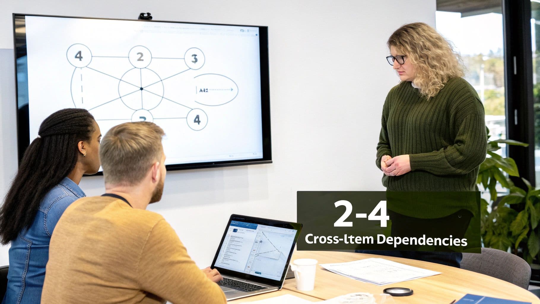 Meeting productivity illustration showing AI tools and meeting summaries