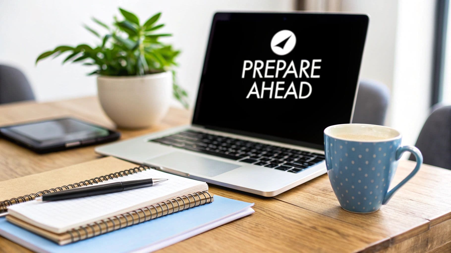 Meeting productivity illustration showing AI tools and meeting summaries