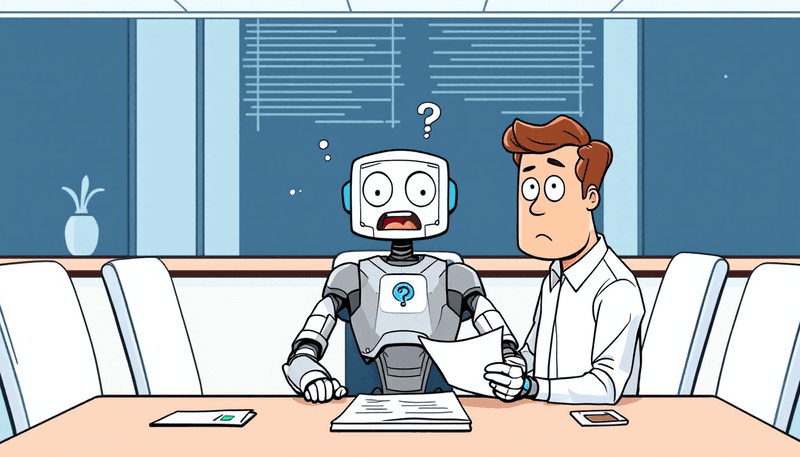 AI robot taking notes in professional business meeting room - best AI note taker for teams