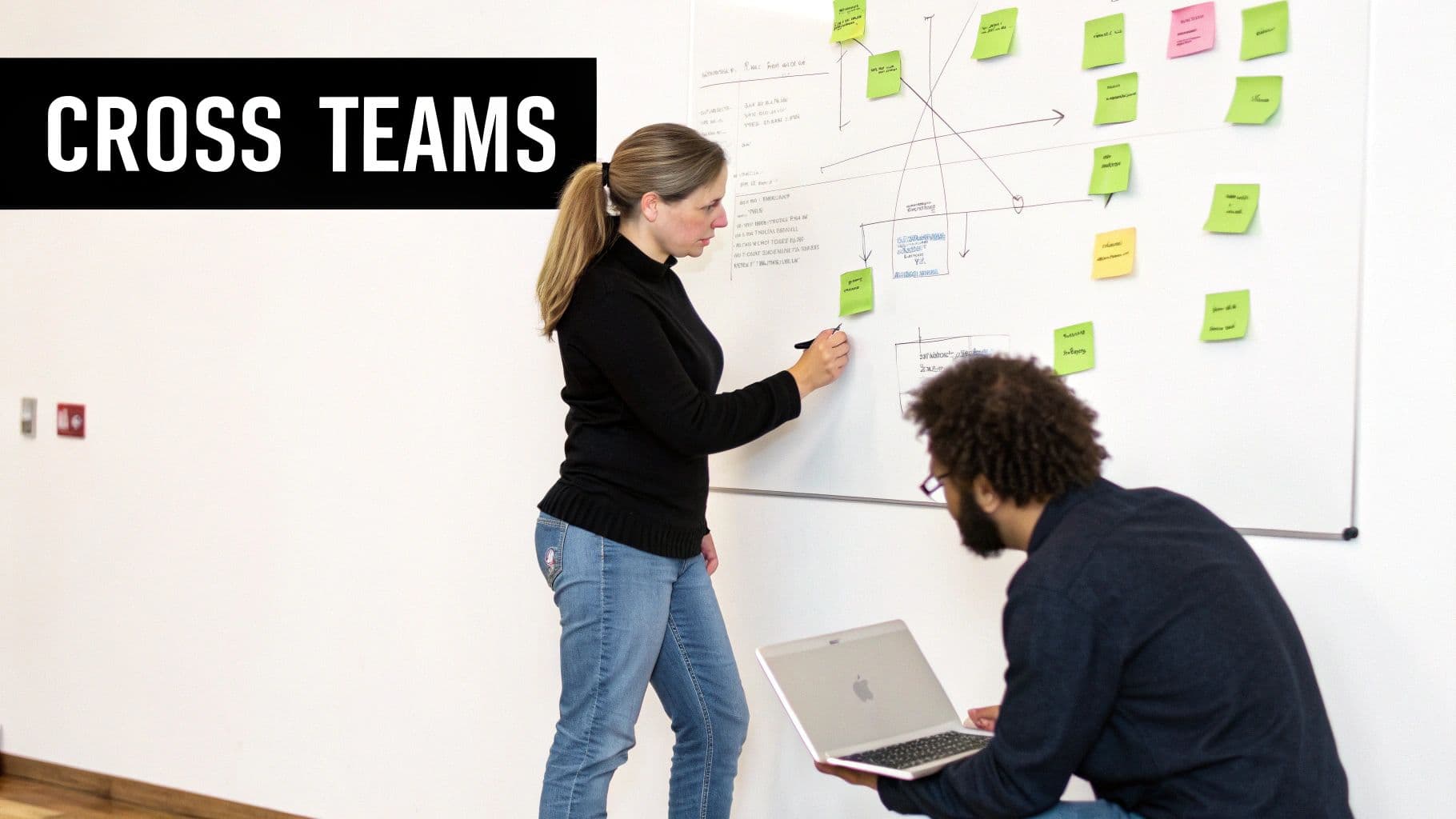 Meeting productivity illustration showing AI tools and meeting summaries