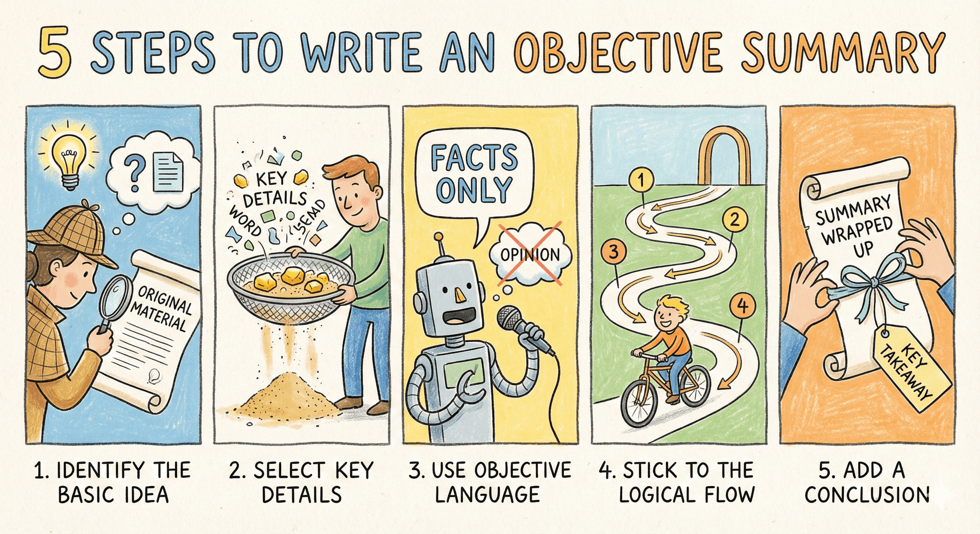 Meeting productivity illustration showing AI tools and meeting summaries