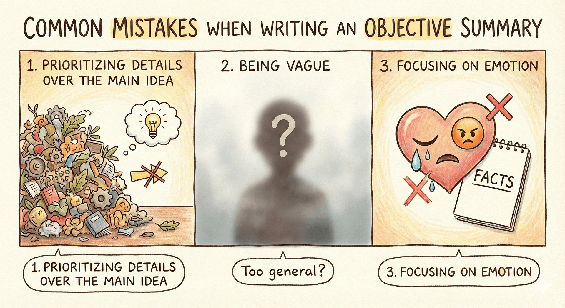 Meeting productivity illustration showing AI tools and meeting summaries