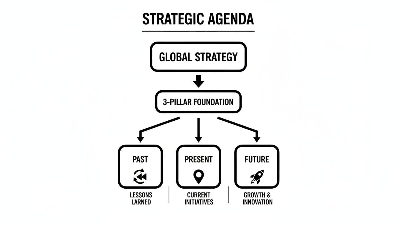 Meeting productivity illustration showing AI tools and meeting summaries