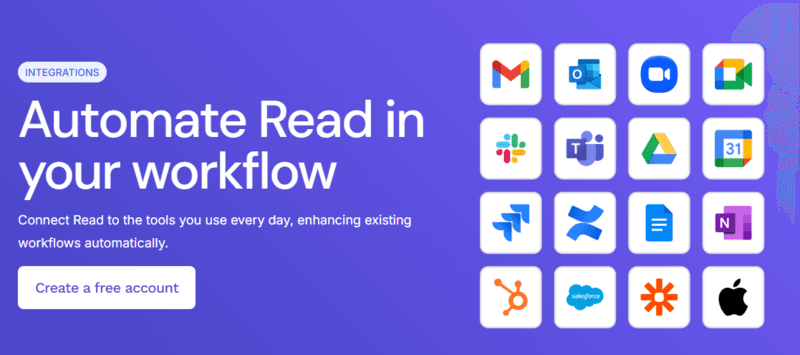 Read AI meeting summary example