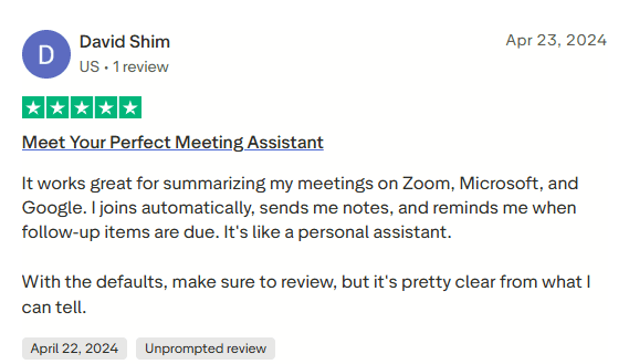 Fathom AI alternative to Read AI