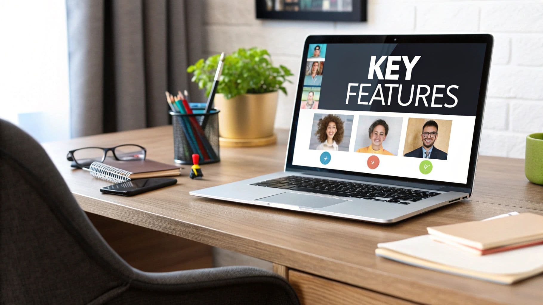 Meeting productivity illustration showing AI tools and meeting summaries