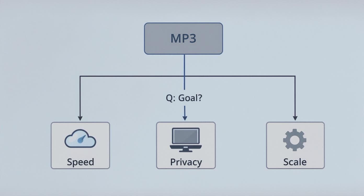 Meeting productivity illustration showing AI tools and meeting summaries
