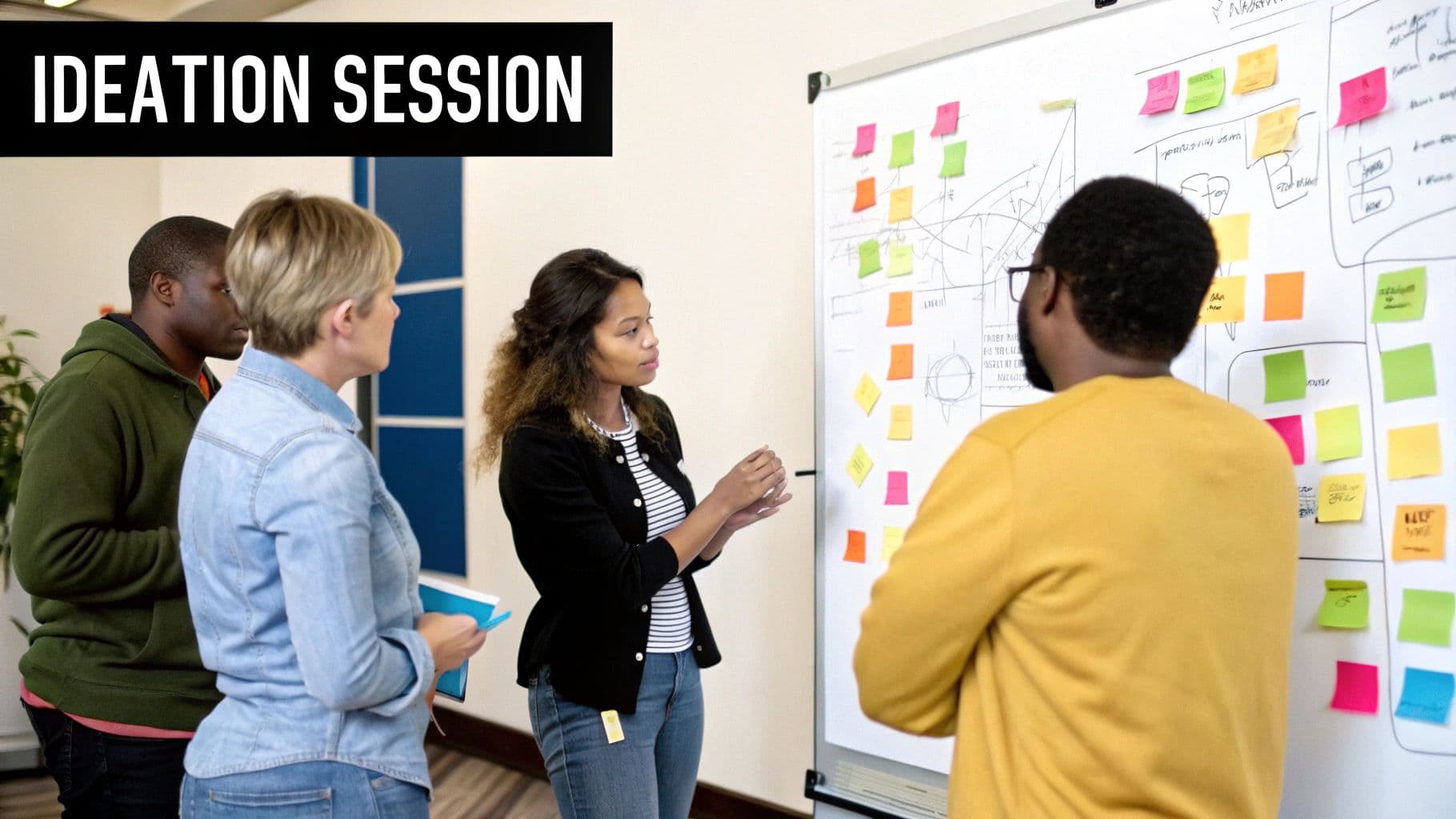 Meeting productivity illustration showing AI tools and meeting summaries