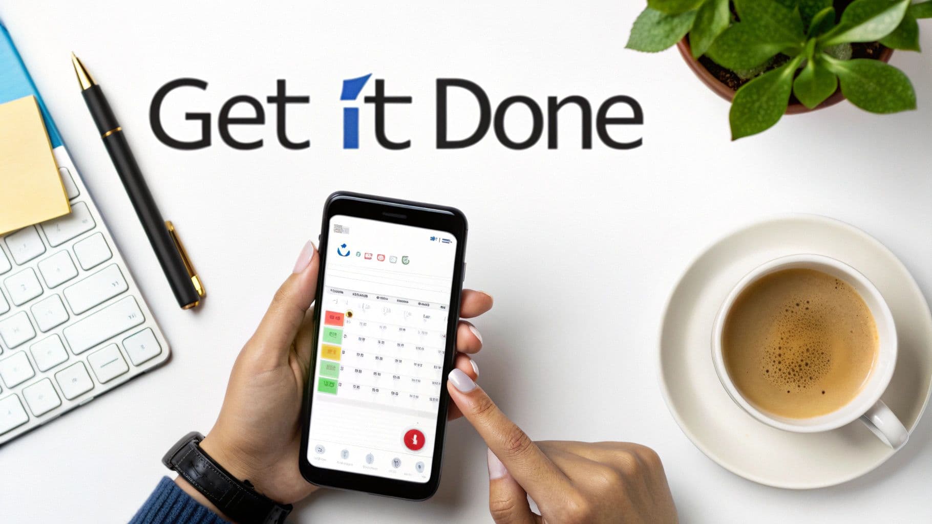 Meeting productivity illustration showing AI tools and meeting summaries