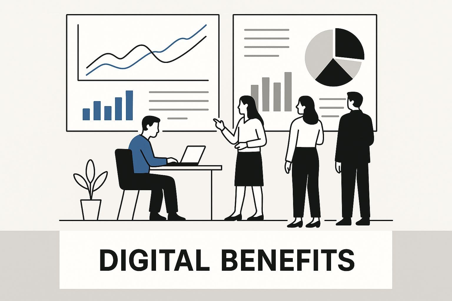 Meeting productivity illustration showing AI tools and meeting summaries