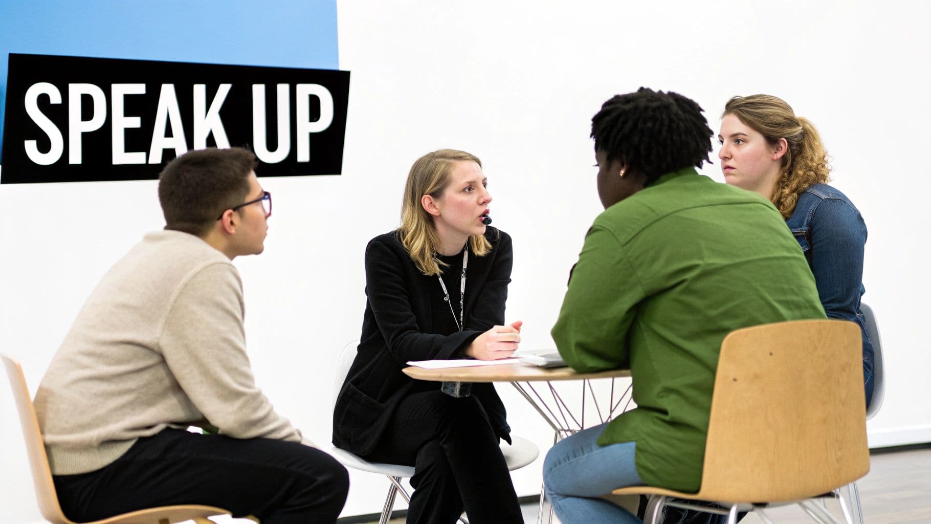 Meeting productivity illustration showing AI tools and meeting summaries