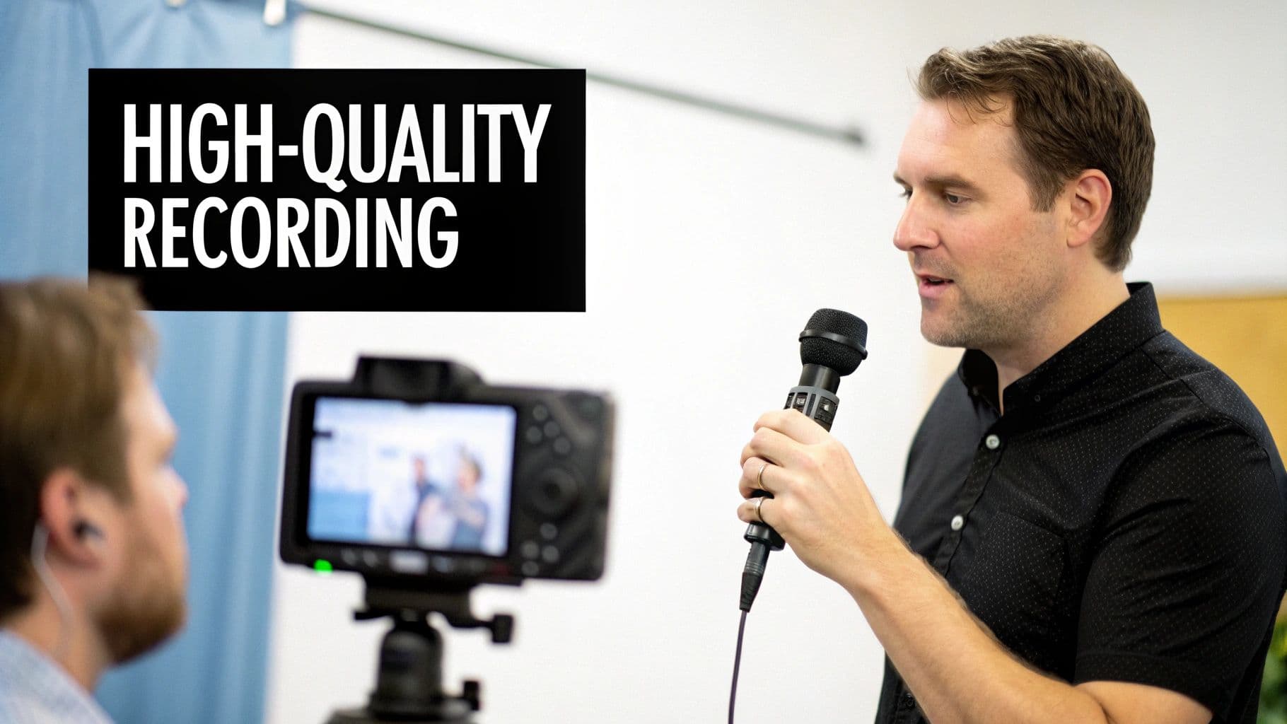 Meeting productivity illustration showing AI tools and meeting summaries