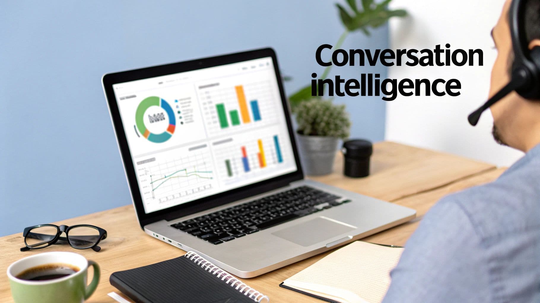 Meeting productivity illustration showing AI tools and meeting summaries