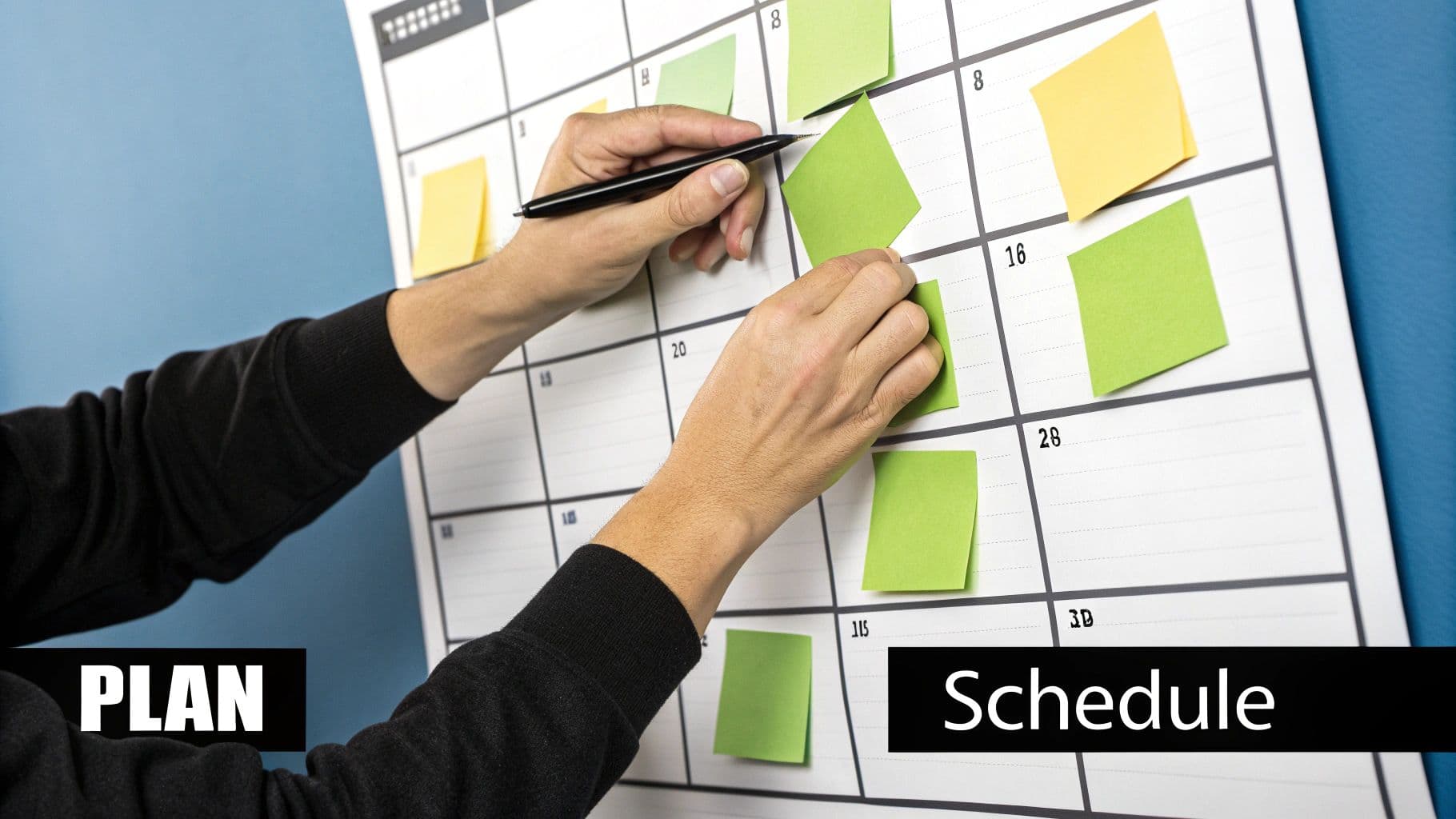 Meeting productivity illustration showing AI tools and meeting summaries