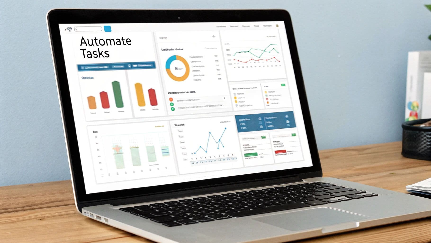 Meeting productivity illustration showing AI tools and meeting summaries