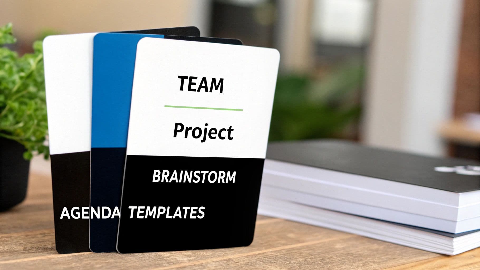 Meeting productivity illustration showing AI tools and meeting summaries