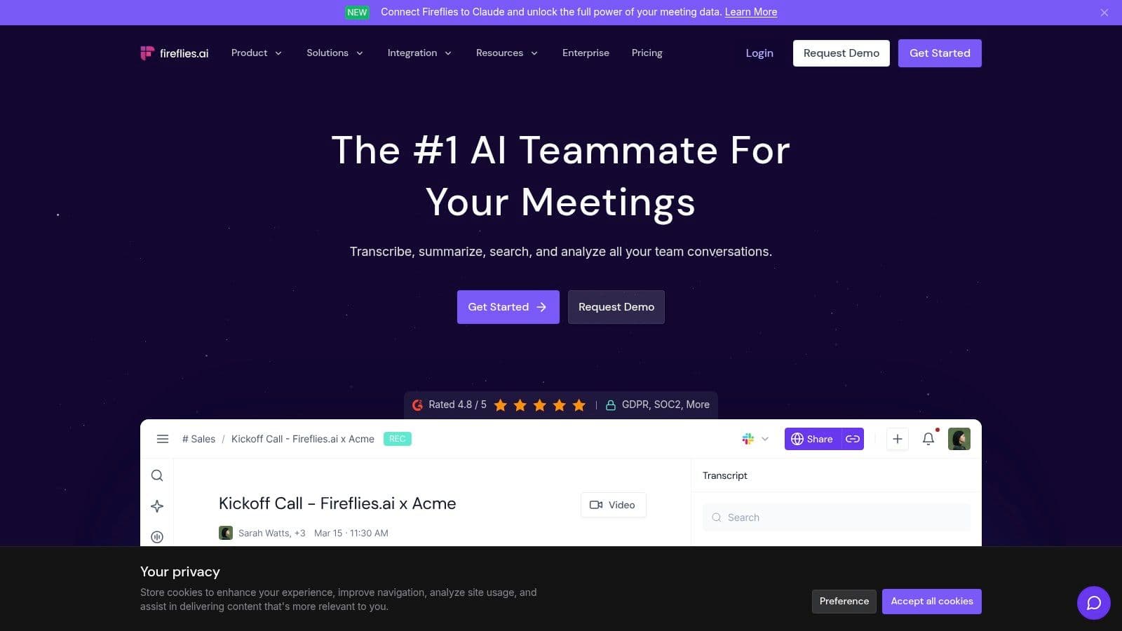 Meeting productivity illustration showing AI tools and meeting summaries