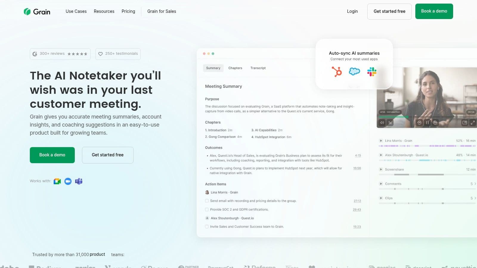 Meeting productivity illustration showing AI tools and meeting summaries