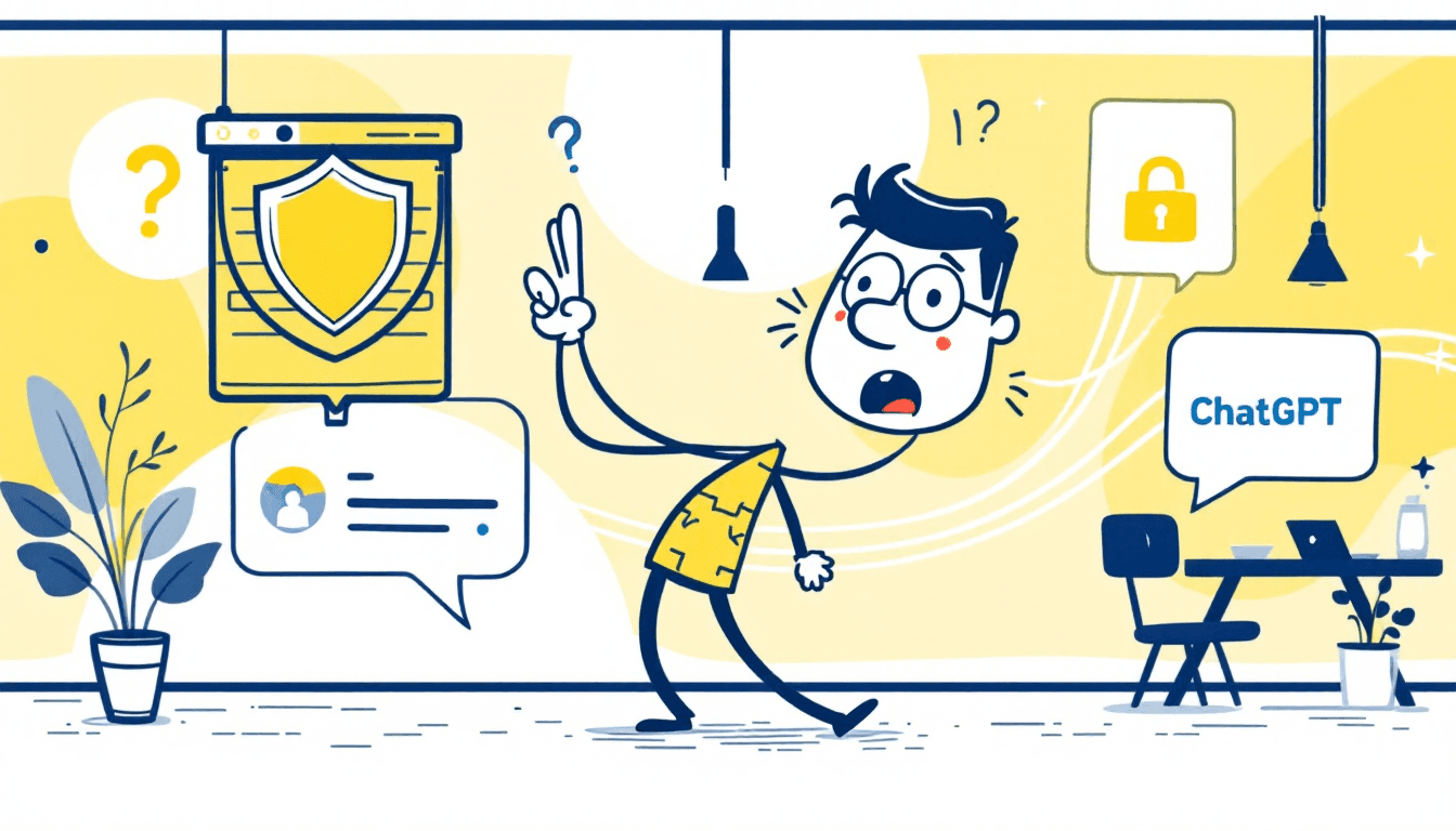 ChatGPT data privacy and security illustration - understanding how your conversations are stored and protected